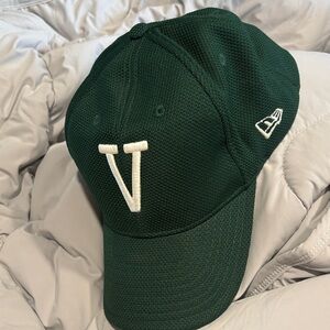 New Era Dark Green Cap with White Accents